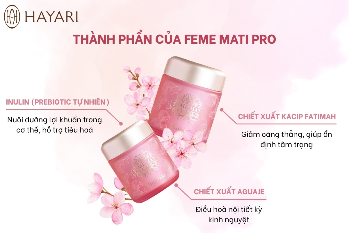 Thành phần quý giá được Hayari tuyển chọn kỹ lưỡng