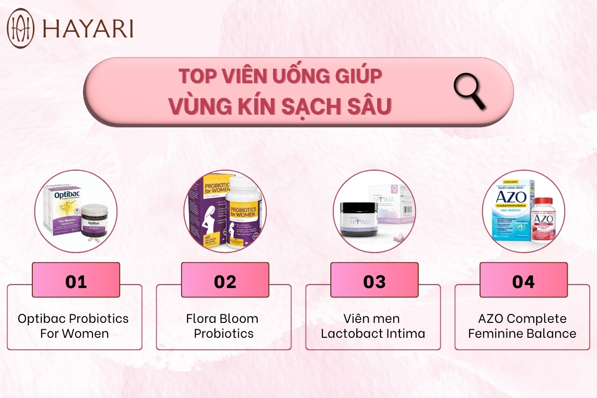 Top 5 viên uống giúp làm sạch sâu vùng kín, ngăn ngừa viêm nhiễm