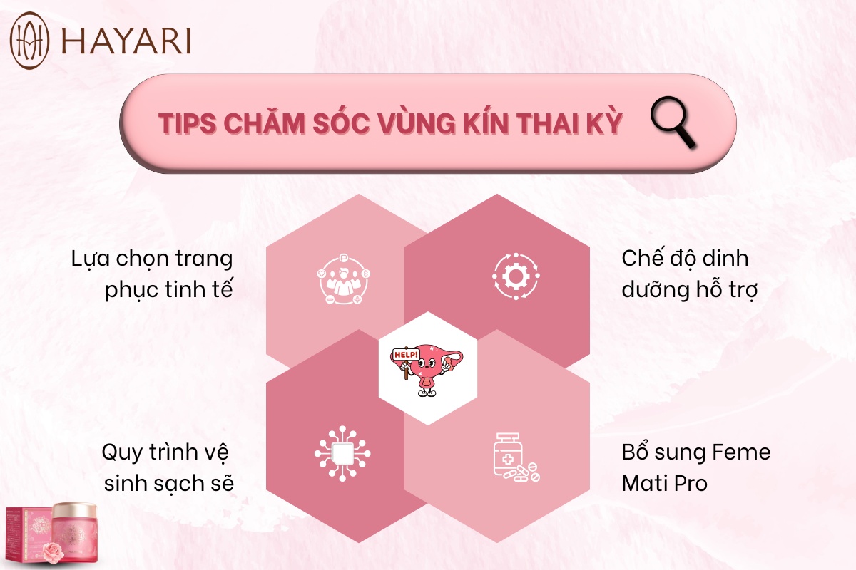 Tips chăm sóc vùng kín trong thai kỳ
